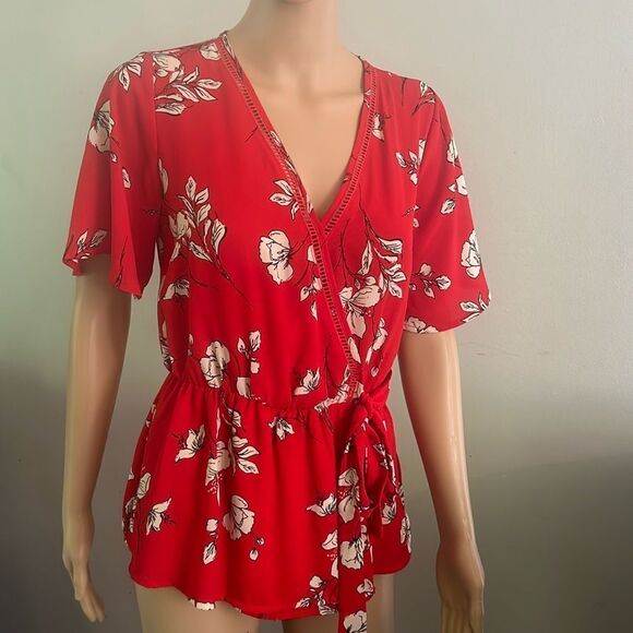 Sienna Sky faux wrap blouse size S preloved EUC ❤️ - Picture 1 of 8